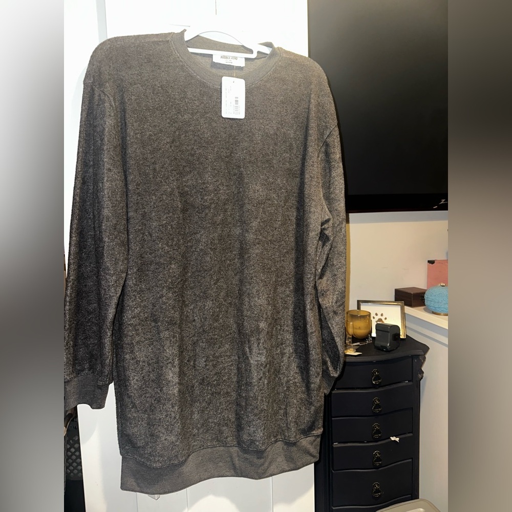 NWT Double Zero Double Zero Oversized Crewneck Sw… - image 4